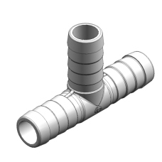 Whale T Piece - 3 x 3/4" Barb Bulk OEM