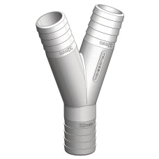 TruDesign Y Piece Hose Connectors White