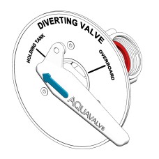 TruDesign Manual Aquavalve Thru Bulkhead (Toilet System Y Valve)