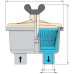 VETUS cooling water strainer type 150