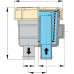 Vetus cooling water strainer type 140