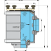 Vetus cooling water strainer type FTR1900